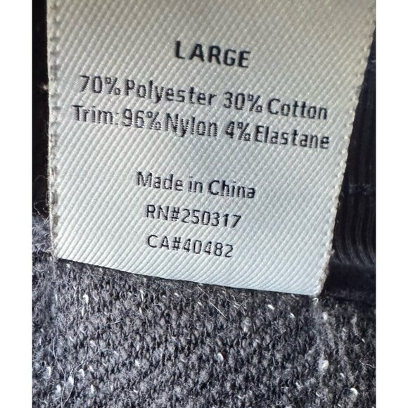 Varley Women's Sz L Sullivan Charcoal Gray Marl Knit Pullover Sweatshirt - Picture 6 of 9